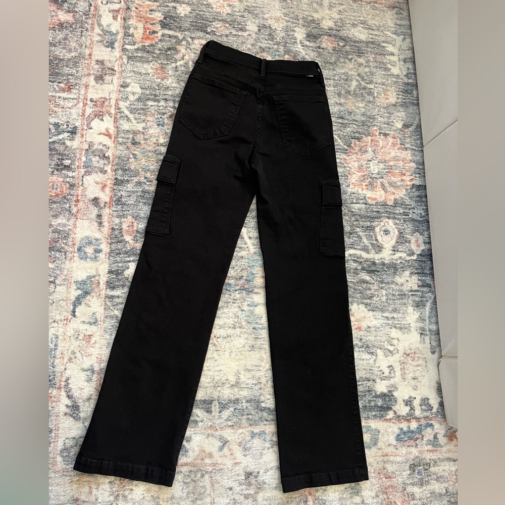 Mother The Straight Up Cargo Pant | Women’s | Black | Size 26 - Picture 6 of 7